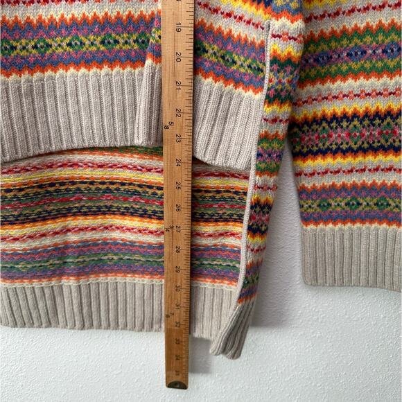 Stella McCartney Multicolor Zigzag Wool Women’s US 10 (EU 44) High Low Sweater - Picture 16 of 16